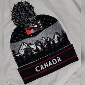 ❄️ NEW Canada POM POM Winter Stretch Hat Thick Warm Lined ❄️